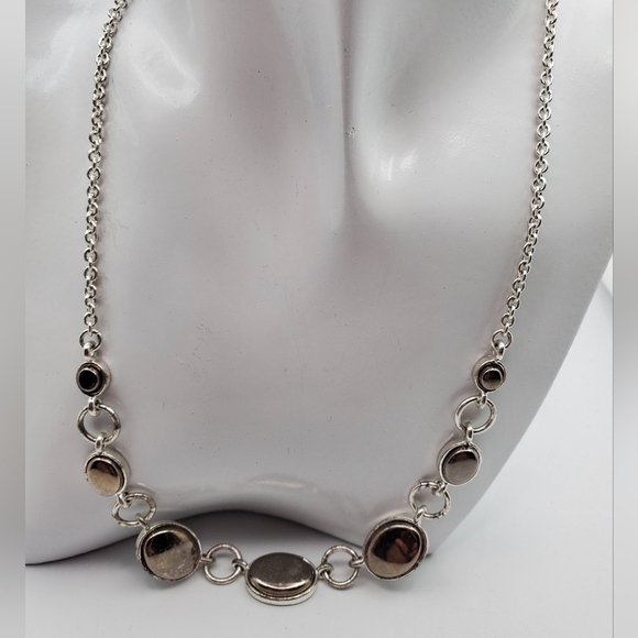 Antiquated circle chain necklace‎ N2306 - Picture 1 of 4